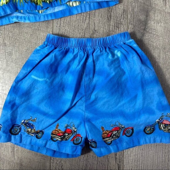 Kids toddler Key West biker short set size 4 - Picture 5 of 7